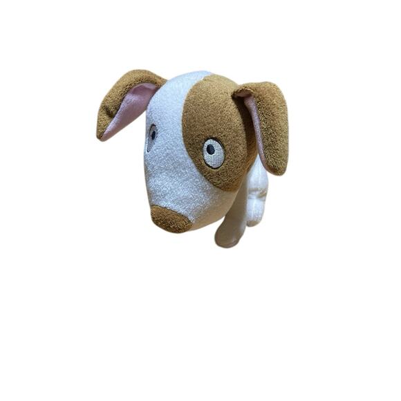 Hallmark Stuffed Animal Bull Terrier Puppy Dog Plush Toy Big Head Brown Dog - Picture 1 of 7